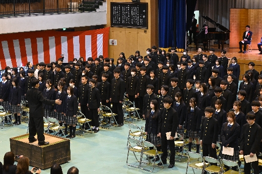 第21回 中学校卒業式が挙行されました