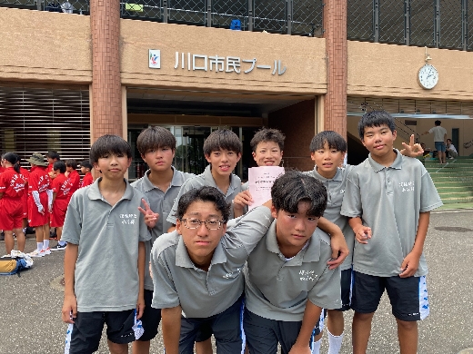 中学水泳部　活動報告